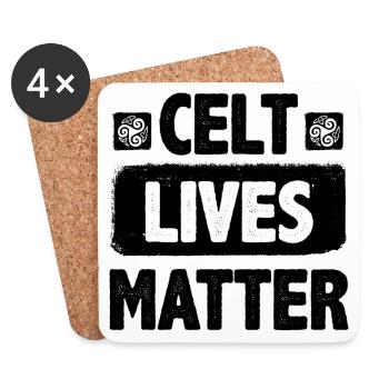 Celt lives matter - Dessous de verre (lot de 4) - blanc - Devant