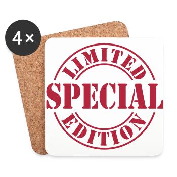 limited edition special - Coasters (set of 4) - white - Front