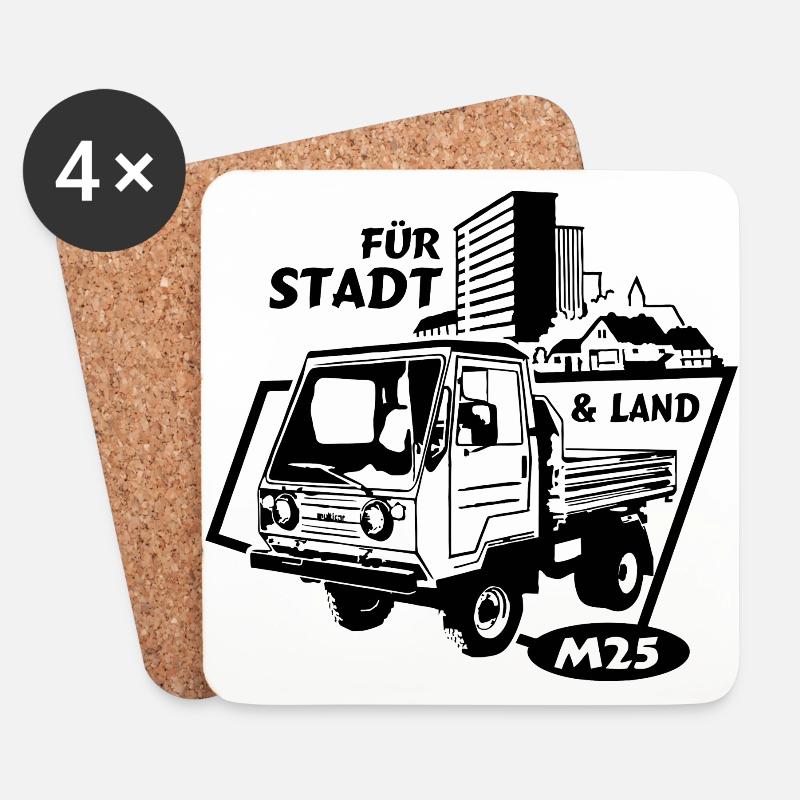 Multicar M25 IFA Mobile - Untersetzer (4er-Set) - Weiß