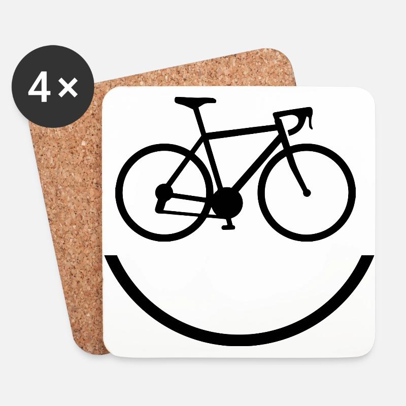 Bike - Untersetzer (4er-Set) - Weiß