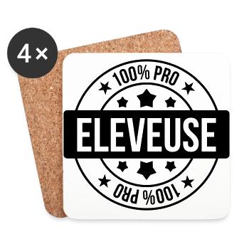 Famer Dog Cat Züchter Elevage Eleveur - Coasters (set of 4) - white - Front
