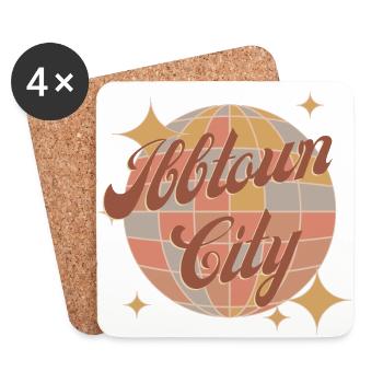 Ibbtown City Ibbenbüren City ibb town - Coasters (set of 4) - white - Front