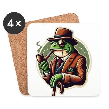 FROSCH PAPI - Untersetzer (4er-Set) - Weiß - Vorne