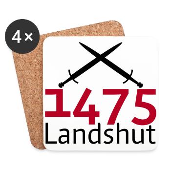 Landshut1475 - Untersetzer (4er-Set) - Weiß - Vorne