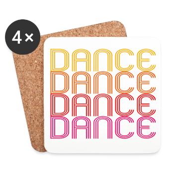 DANSE - Dessous de verre (lot de 4) - blanc - Devant