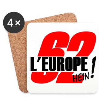 Lens en Europe - Dessous de verre (lot de 4) - blanc - Devant