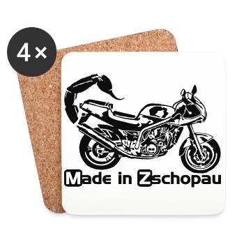MZ Skorpion Sport - Untersetzer (4er-Set) - Weiß - Vorne