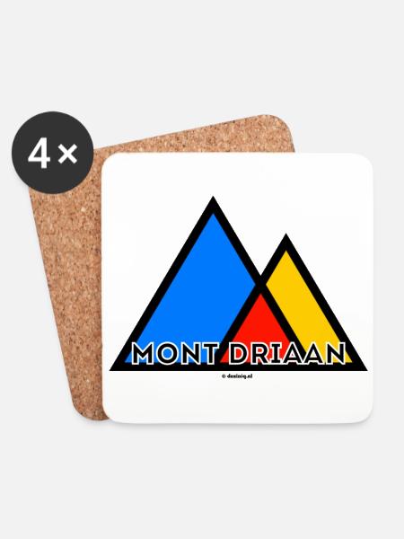 Mont Driaan - Untersetzer (4er-Set) - Weiß