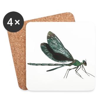 Dragonfly dragonfly - Coasters (set of 4) - white - Front