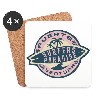 Fuerteventura Surfers Paradise - Coasters (set of 4) - white - Front
