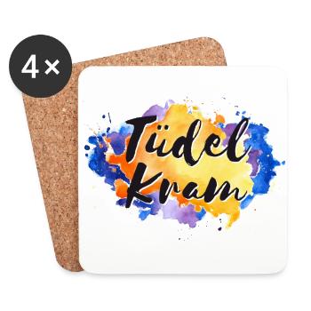 Tüdelkram - Untersetzer (4er-Set) - Weiß - Vorne