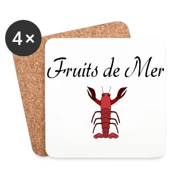 Fruits de Mer - Untersetzer (4er-Set) - Weiß - Vorne
