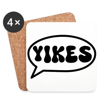 Yikes - Untersetzer (4er-Set) - Weiß - Vorne