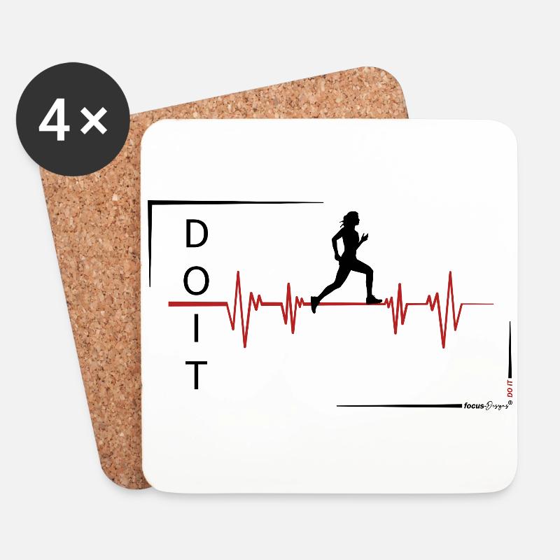 Pulse - Runner - Coasters (set of 4) - white