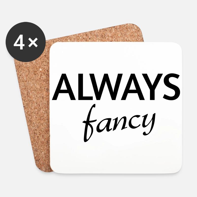 Always fancy - Untersetzer (4er-Set) - Weiß