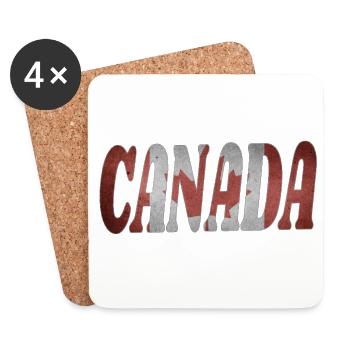 Canada - Coasters (set of 4) - white - Front