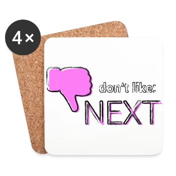 Don't like: Next - Untersetzer (4er-Set) - Weiß - Vorne