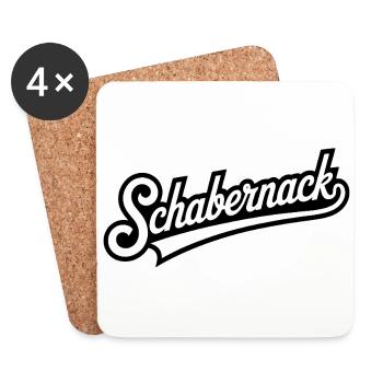 Schabernack - Drôles de mèmes allemands - Dessous de verre (lot de 4) - blanc - Devant