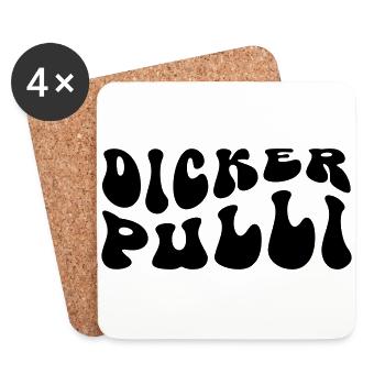 Dicker Pulli - Untersetzer (4er-Set) - Weiß - Vorne