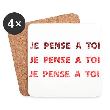 Thinking of you - Coasters (set of 4) - white - Front