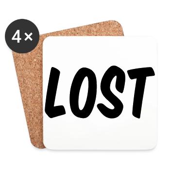 Lost - Untersetzer (4er-Set) - Weiß - Vorne
