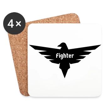 Adler Fighter - Coasters (set of 4) - white - Front