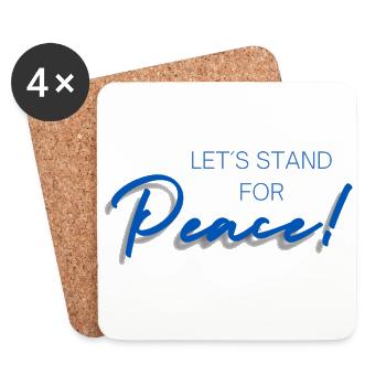 Together for peace - Coasters (set of 4) - white - Front