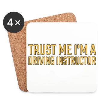 Driving Instructor Trust me Drive Tutor - Coasters (set of 4) - white - Front