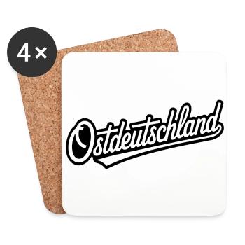 Ostdeutschland - Funny Deutsche Memes - Untersetzer (4er-Set) - Weiß - Vorne