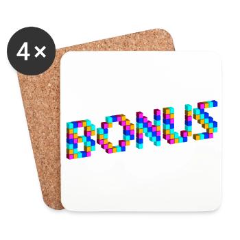 BONUS bonus Bonus Pixel - Coasters (set of 4) - white - Front