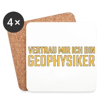 Geophysicist Trust Me Geophysics - Coasters (set of 4) - white - Front