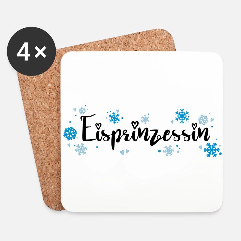 Eisprinzessin - Untersetzer (4er-Set) - Weiß