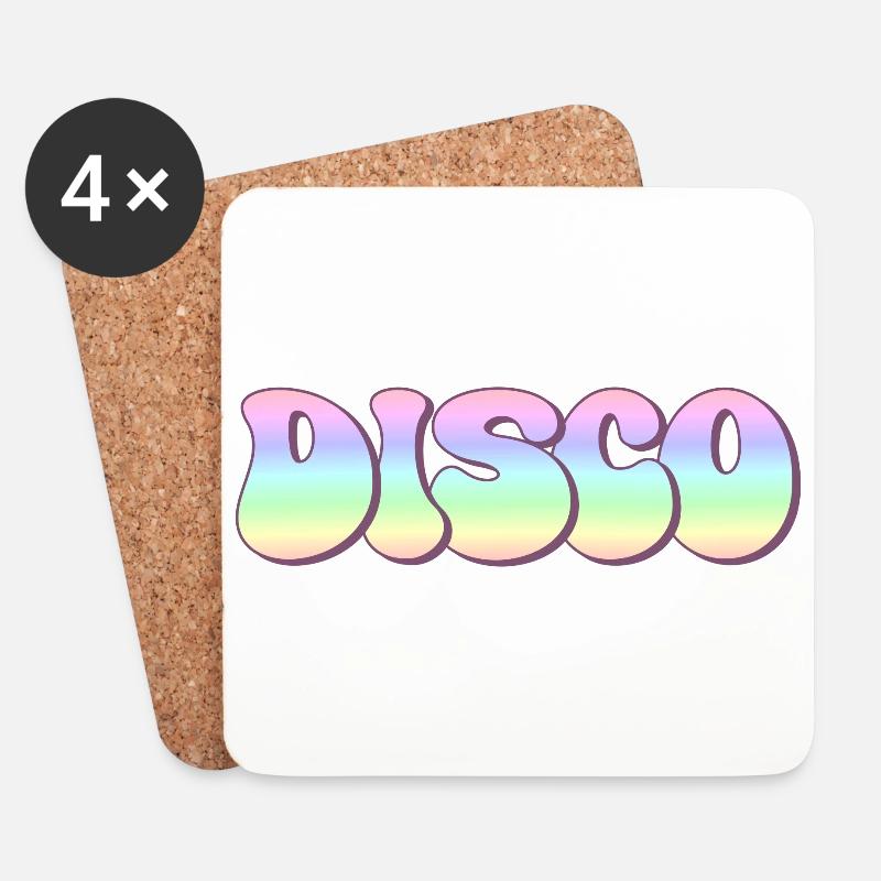 Disco - Untersetzer (4er-Set) - Weiß