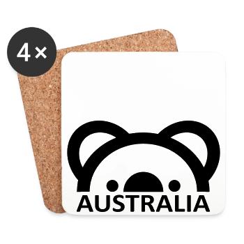 Australia - Untersetzer (4er-Set) - Weiß - Vorne