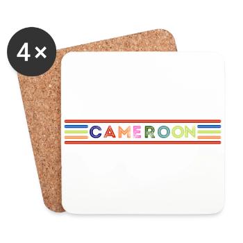 Cameroon - Coasters (set of 4) - white - Front