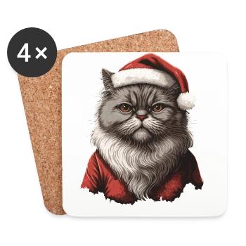 Pretty Advent cat design for all kitten owners - Coasters (set of 4) - white - Front