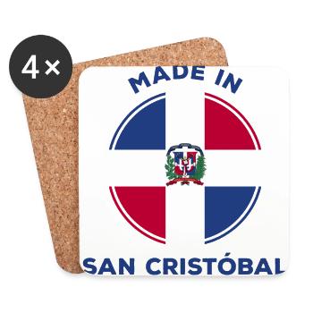 San Cristobal - Dessous de verre (lot de 4) - blanc - Devant