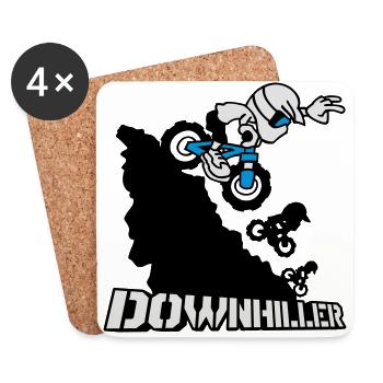 Downhiller - Coasters (set of 4) - white - Front