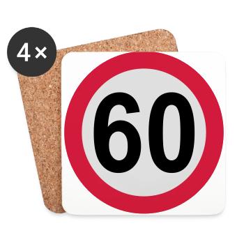 60 - Coasters (set of 4) - white - Front