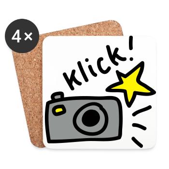 klick! Foto 3 - Untersetzer (4er-Set) - Weiß - Vorne