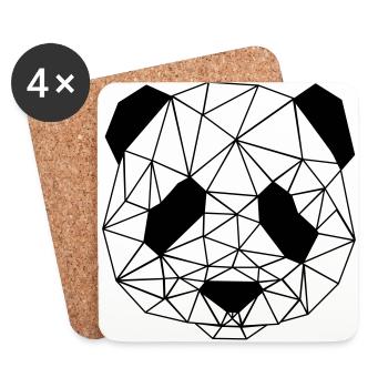 Panda - Untersetzer (4er-Set) - Weiß - Vorne