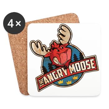 THE ANGRY MOOSE - Foodtruck - Untersetzer (4er-Set) - Weiß - Vorne