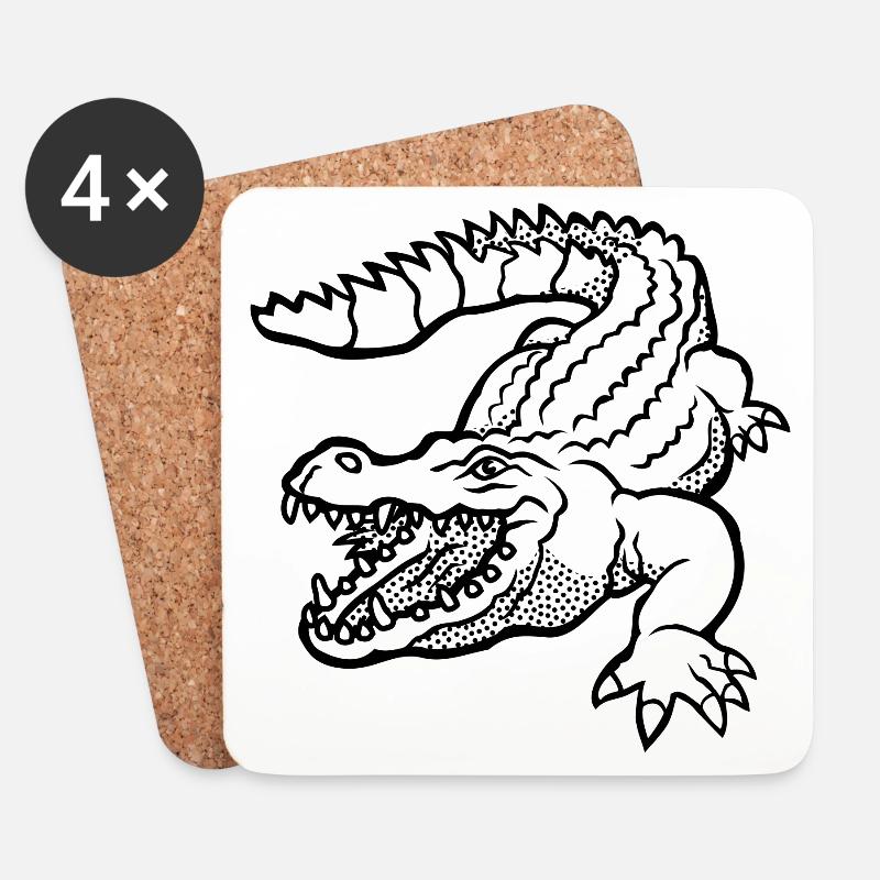 Kroko 79 - Coasters (set of 4) - white