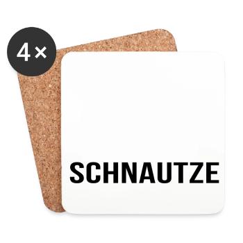 Ich mag das Geräusch wenn du deine Schnautze hälst - Untersetzer (4er-Set) - Weiß - Vorne