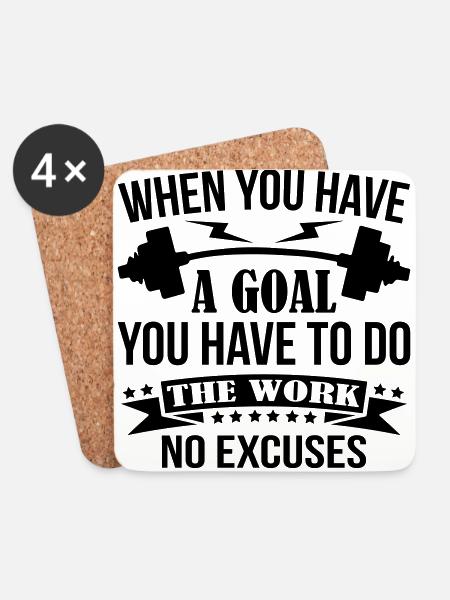 You Have To Do The Work - Coasters (set of 4) - white