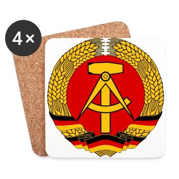 DDR logo - Coasters (set of 4) - white - Front