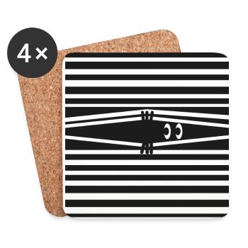 Agent Eye - Coasters (set of 4) - white - Front