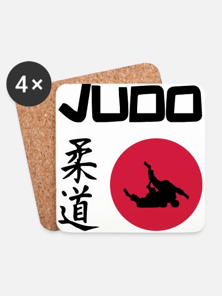 Judo - Coasters (set of 4) - white