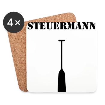 Steuermann Drachenboot Kapitän Steuern 1c - Untersetzer (4er-Set) - Weiß - Vorne