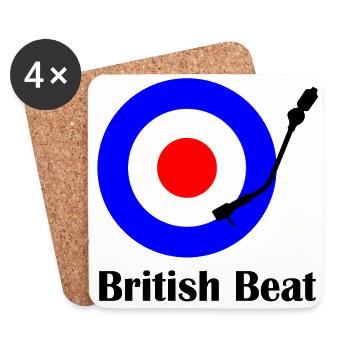 british beat - Coasters (set of 4) - white - Front